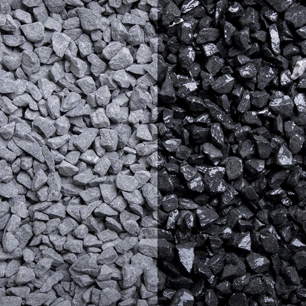 Basalt Splitt 5 - 8 mm grau schwarz