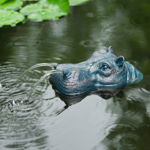 Schwimmender Wasserspeier Hippo