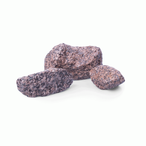 Granit rot 45 - 120 mm rot schwarz Granit Gabionenstein