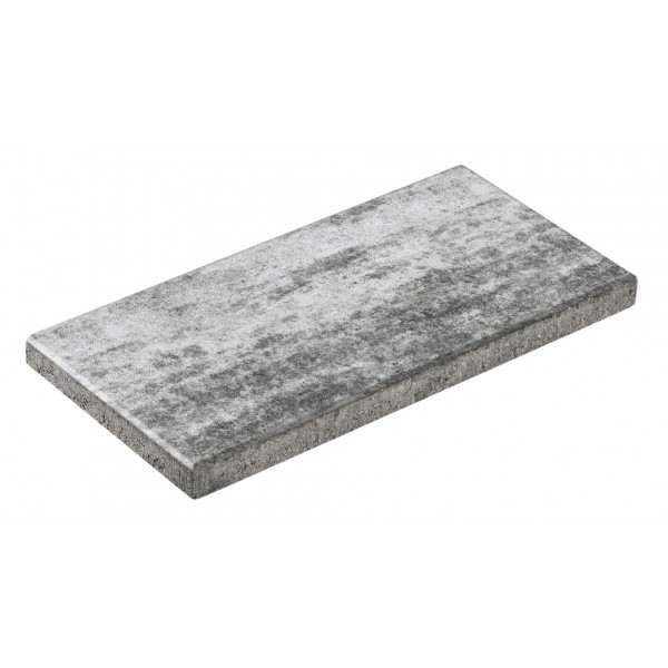 Terrassenplatte Elia 60x30x3 cm weiß schwarz