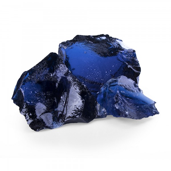 Glas Blue 50 - 120 mm dunkel blau Gabionensteine