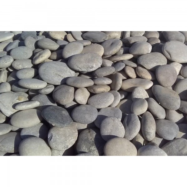 Beach Pebbles 40 - 60 mm grau