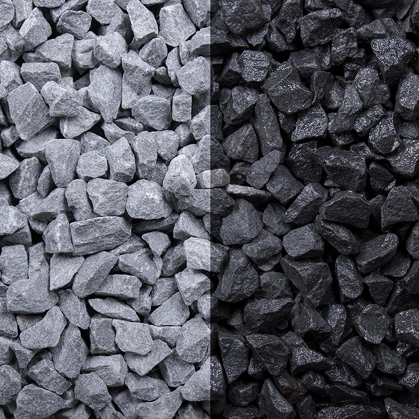 Basalt Splitt 8 - 11 mm grau schwarz