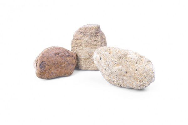 Sandstein gelb grau 56 - 100 mm Steinmauer Gabione